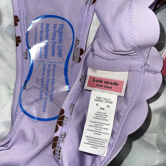 NEW Kate Spade NY Bikini Set Floral Scalloped XL - Picture 12 of 12